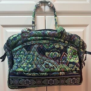 Vera Bradley Blue Rhapsody Floral Quilted Weekend Duffel Bag